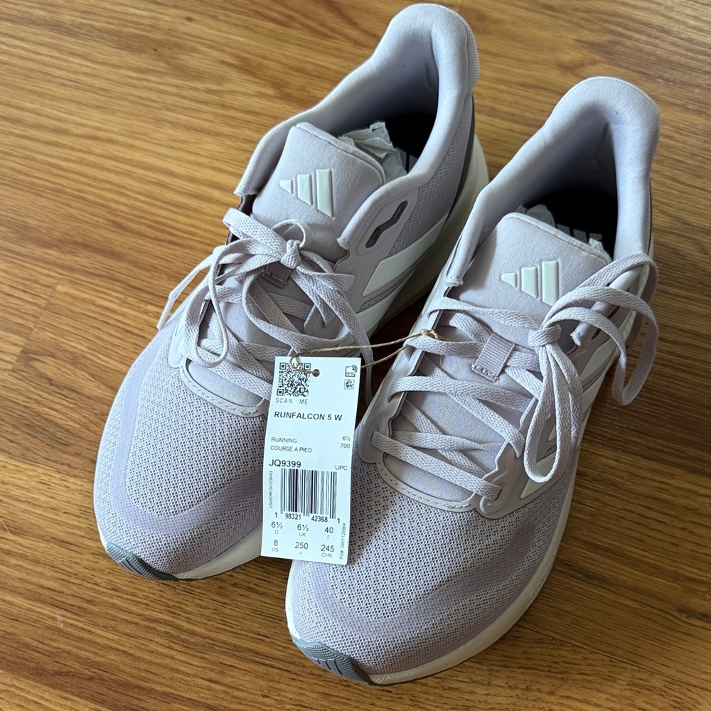 NWT Adidas Runfalcon Women's Lilac Running Shoes Sz 8